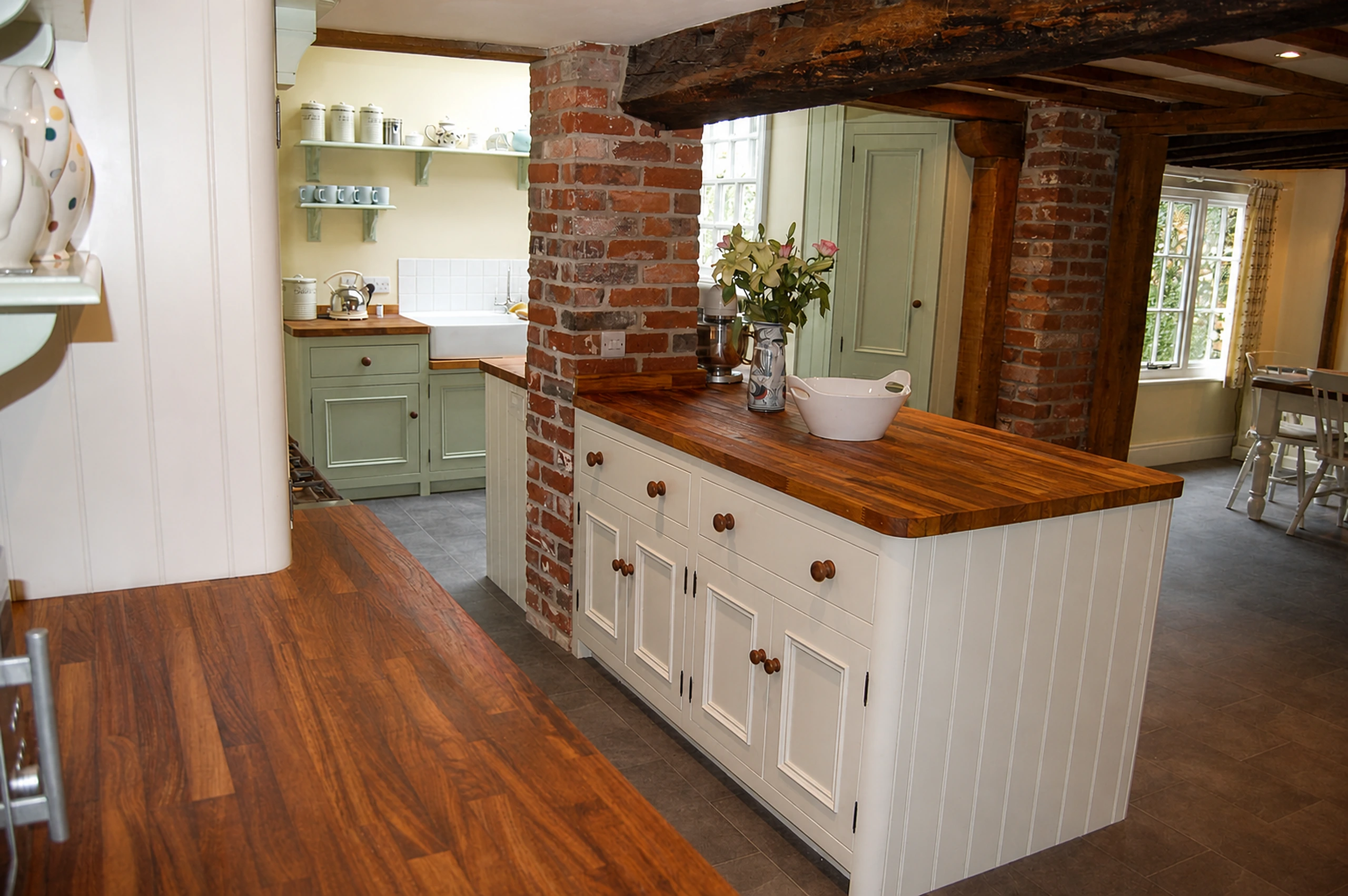 Iroko Worktop Renewal in Little Dunmow